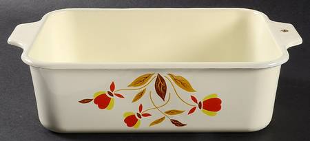 Autumn Leaf 2 Quart Metal Rectangular Baker No Lid