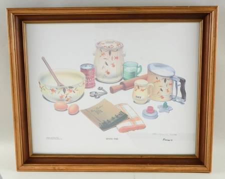 Autumn Leaf "Mixing Time" Framed Print