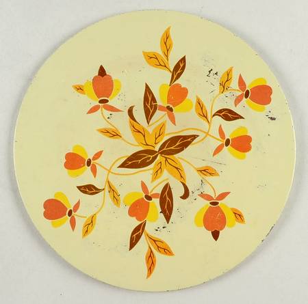 Autumn Leaf Felt Back Round Hot Pad