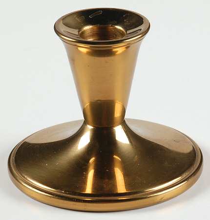 Autumn Leaf Threaded Metal Candlestick