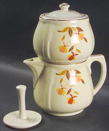 Autumn Leaf Jordan Coffee Pot & Lid with Ceramic Drip (4 Pc)