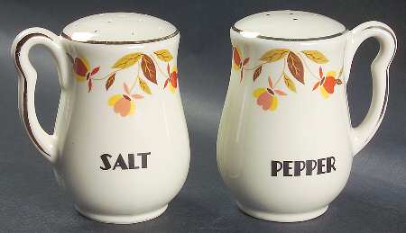 Autumn Leaf Left & Right Hand Handled Range Salt&Pepper Set