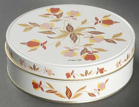 Autumn Leaf Holiday Fruit Cake Tin & Lid
