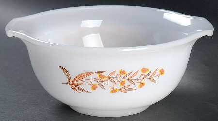 Autumn Leaf 1 Quart Glassware Mixing Bowl