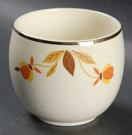 Autumn Leaf Mustard Jar No Lid