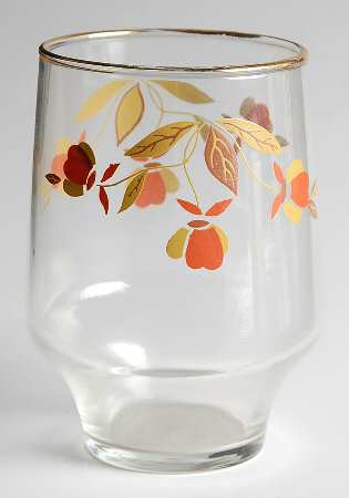 Autumn Leaf 13 Oz Glassware Short Brockway Tumbler
