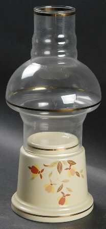 Autumn Leaf Hurricane Lamp & Globe