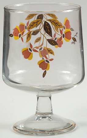 Autumn Leaf Glassware Candy Jar No Lid