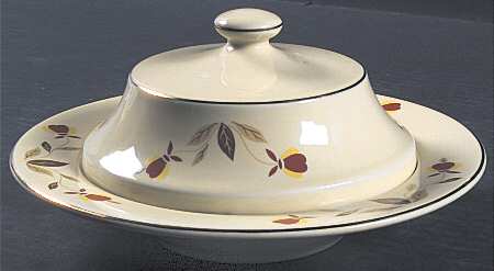 Autumn Leaf 1995 Limited Edition Round Covered Butter
