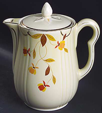 Autumn Leaf 8 Cup Rayed Coffee Pot & Lid