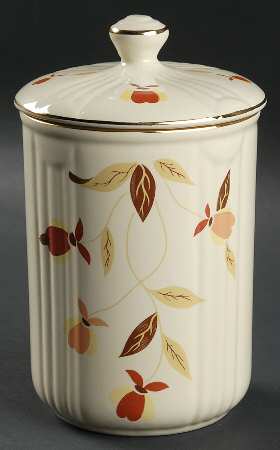 Autumn Leaf Storage Jar & Lid