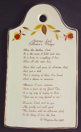 Autumn Leaf Prayer Plaque