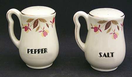 Autumn Leaf Left Hand Handled Range Salt & Pepper Shaker Set