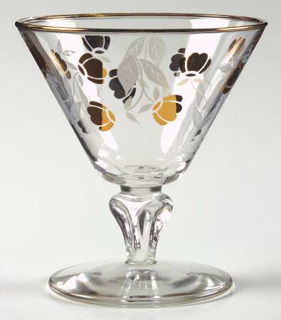 Autumn Leaf Libbey Glassware 6 1/2 Oz Sherbet