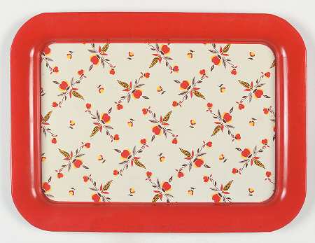 Autumn Leaf 17" Metal Rectangular Tray