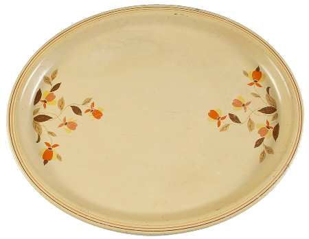 Autumn Leaf Metal Serving Tray