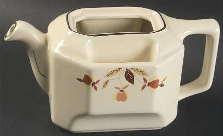 Autumn Leaf T Ball Square Teapot, No Lid