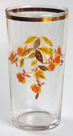 Autumn Leaf 10 Oz Glassware Libbey Tumbler