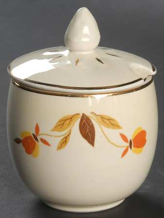 Autumn Leaf Mustard Jar & Lid