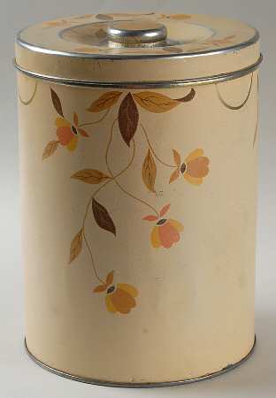 Autumn Leaf Large Metal Canister & Lid