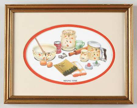 Autumn Leaf Framed "Mixing Time" Print