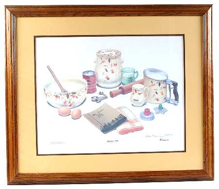 Autumn Leaf Framed "Mixing Time" Print