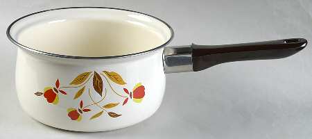 Autumn Leaf 2 Quart Metal Covered Saucepan, No Lid