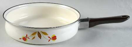 Autumn Leaf 9" Metal Skillet No Lid