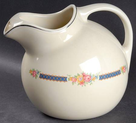 Blue Bouquet (Platinum Trim) 80 Oz #3 Ball Jug with Ice Lip