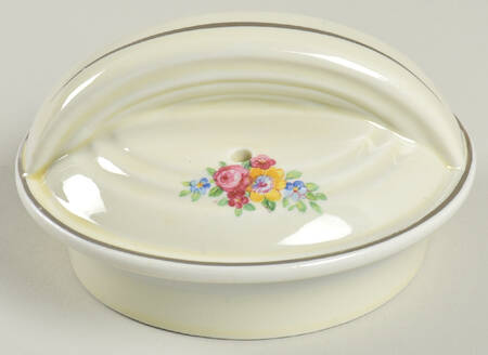 Blue Bouquet (Platinum Trim) Lid for Five Band Coffee Pot