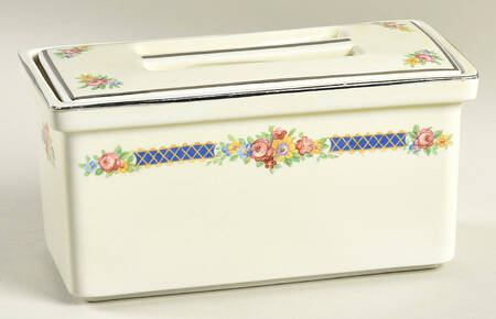 Blue Bouquet (Platinum Trim) Rectangular Leftover