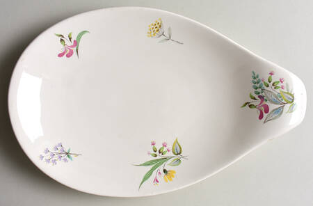 Bouquet 12" Oval Serving Platter