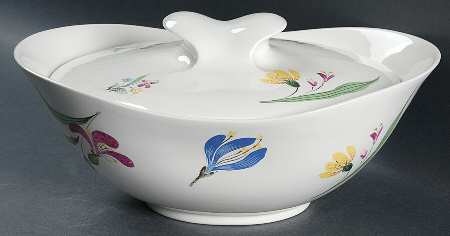 Bouquet 2 Quart Oval Covered Casserole