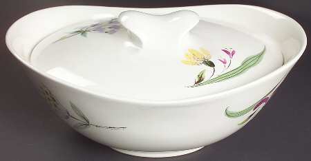 Bouquet 1.25 Quart Oval Covered Casserole