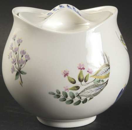 Bouquet Sugar Bowl & Lid
