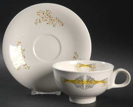 Buckingham Footed Cup & Saucer Set