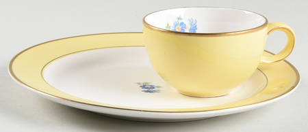 Buttercup No 1 Tea Set (Smooth) Snack Plate & Cup Set
