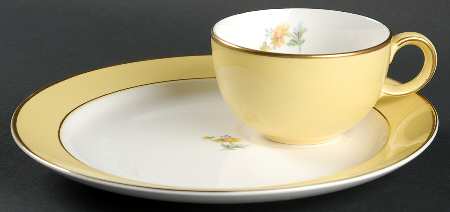 Buttercup No 1 Tea Set (Smooth) Snack Plate & Cup Set