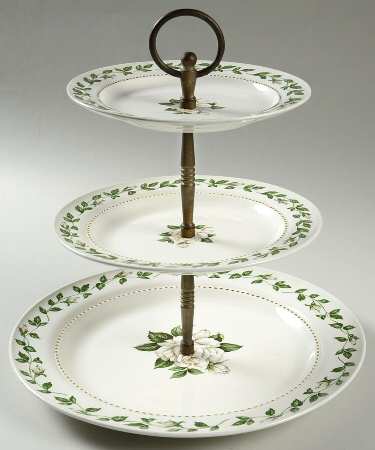 Cameo Rose 3 Tiered Serving Tray (DPM1,SPM1,BBM1)