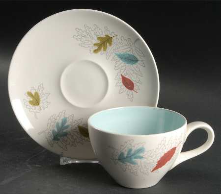 Century Fern Flat Cup & Saucer Set