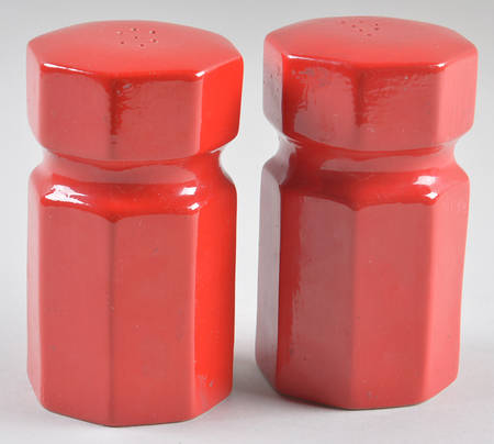 Chinese Red Salt & Pepper Set