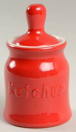 Chinese Red Ketchup Jar & Lid