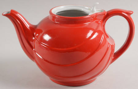 Chinese Red Parade Teapot No Lid