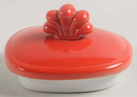 Chinese Red Lid for Nautilus Teapot