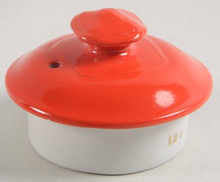 Chinese Red Lid for Baltimore Teapot