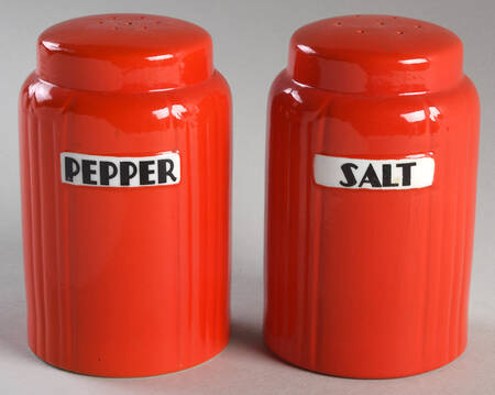 Chinese Red Novelty Radiance Salt & Pepper Set