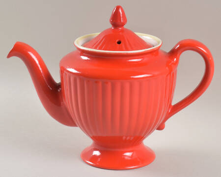 Chinese Red Los Angeles Teapot & Lid