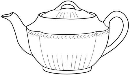 Chinese Red Indiana Teapot & Lid
