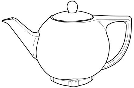 Chinese Red Star Teapot & Lid