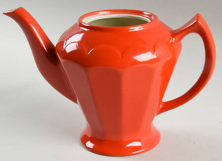 Chinese Red Albany Teapot No Lid